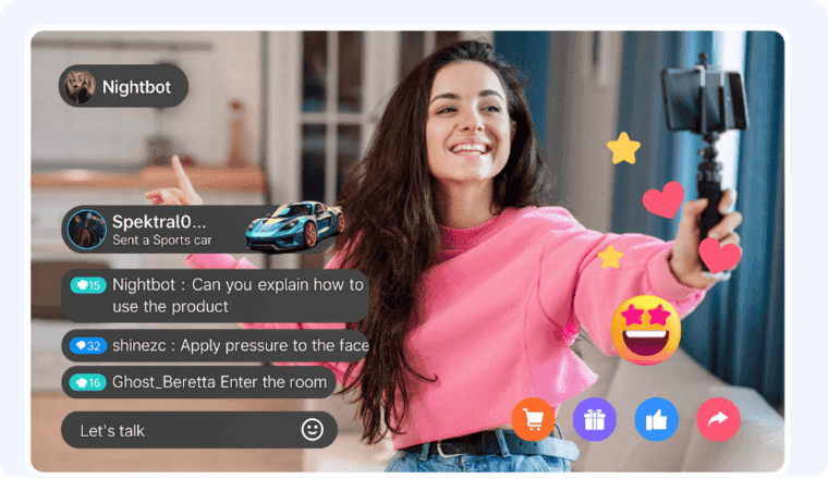 Live Chat & Reactions